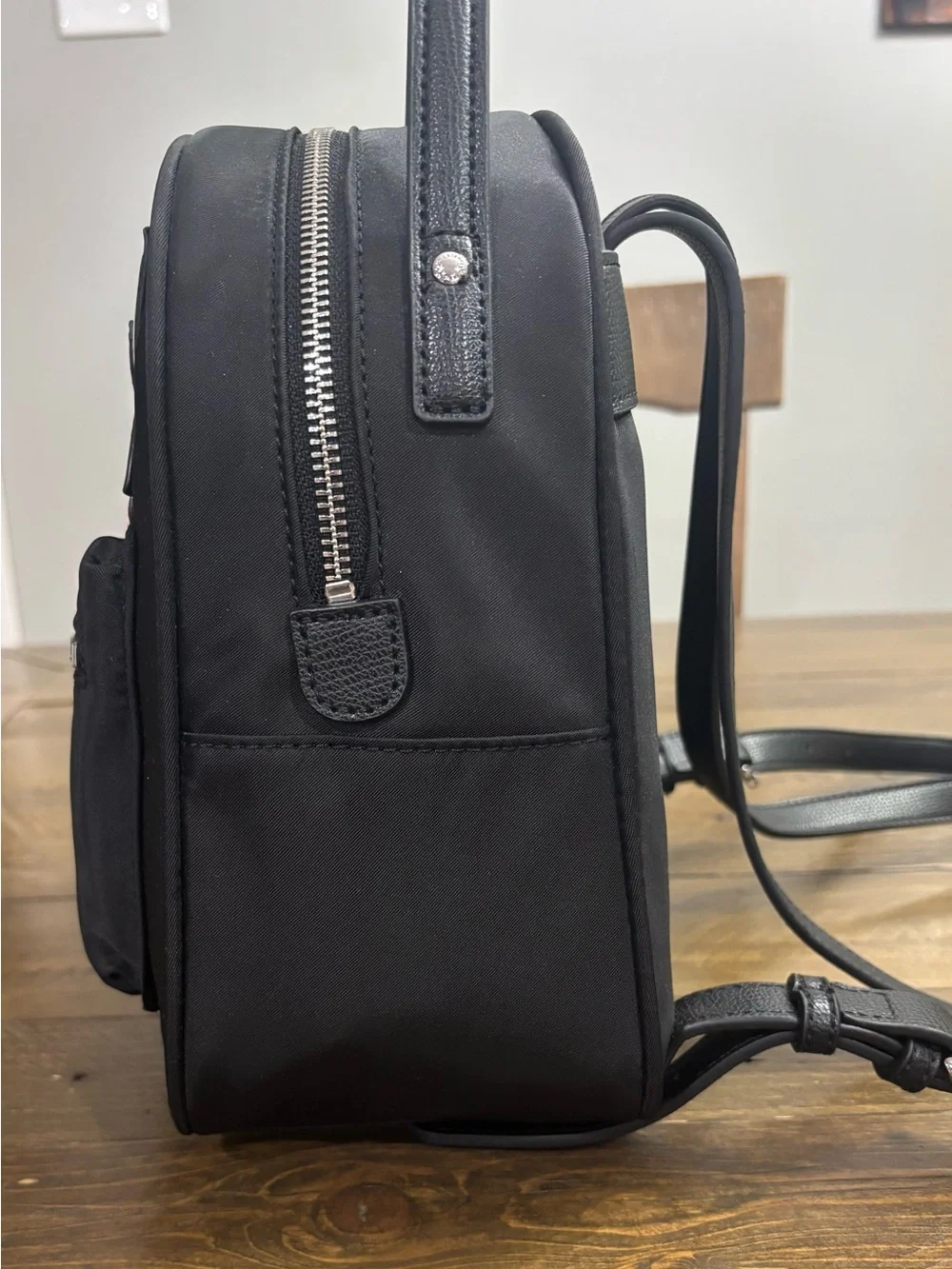 Karl Lagerfeld Paris Amour Small Black Nylon Backpack